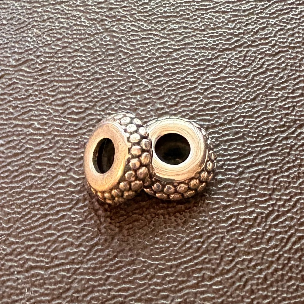 Kay Jewelers Silver Beaded Charm Stopper/Spacer Beads